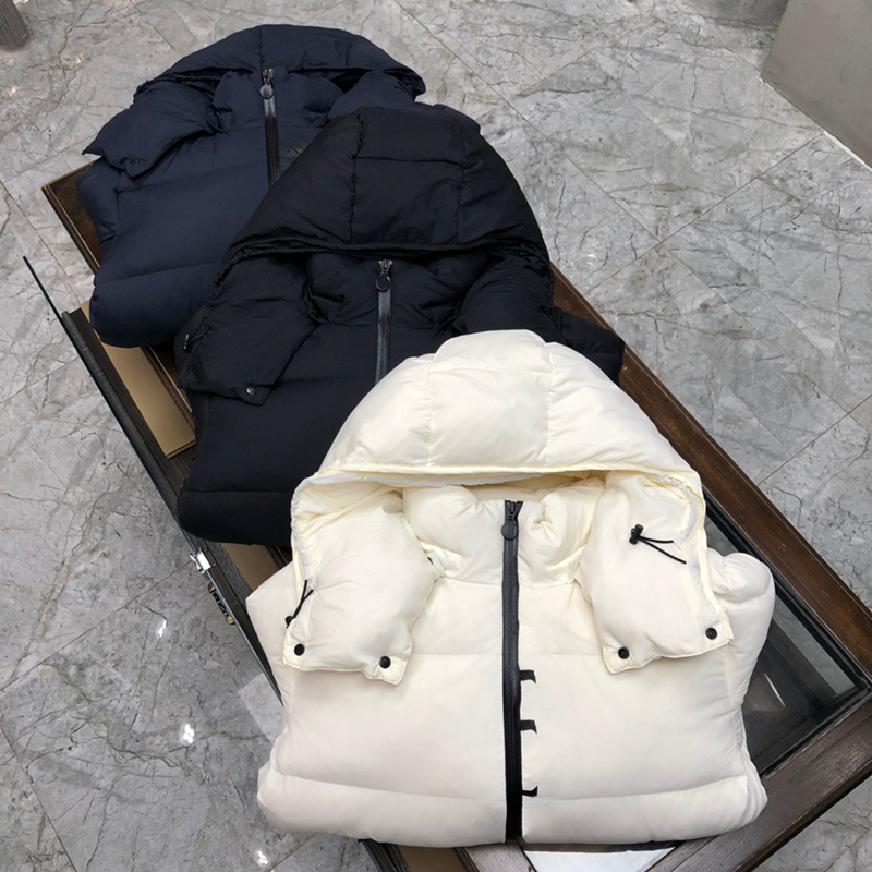 

New men winter letter printing down jacket hooded thick coats lovers parka coat back stitching bread jackets, Dust bag