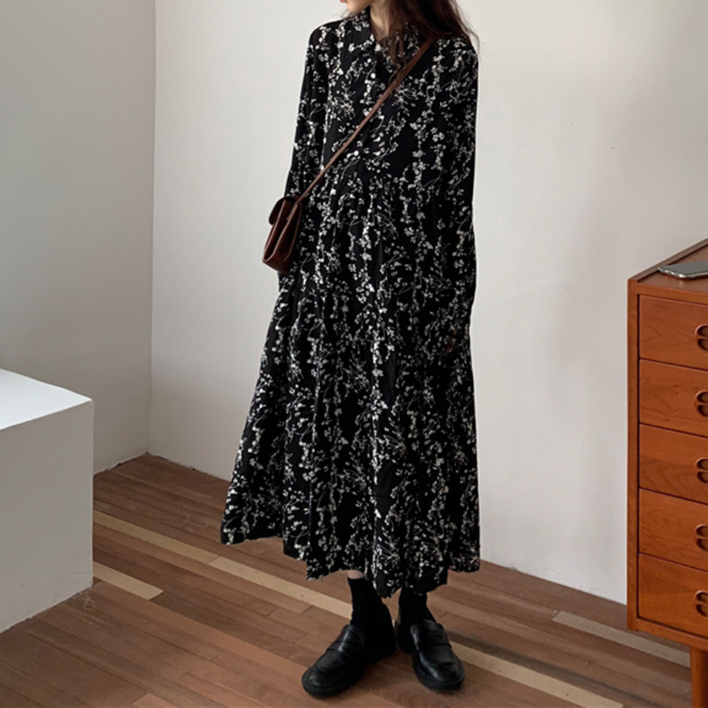 

2021 New Retro Style Long for Women 75cx, Black