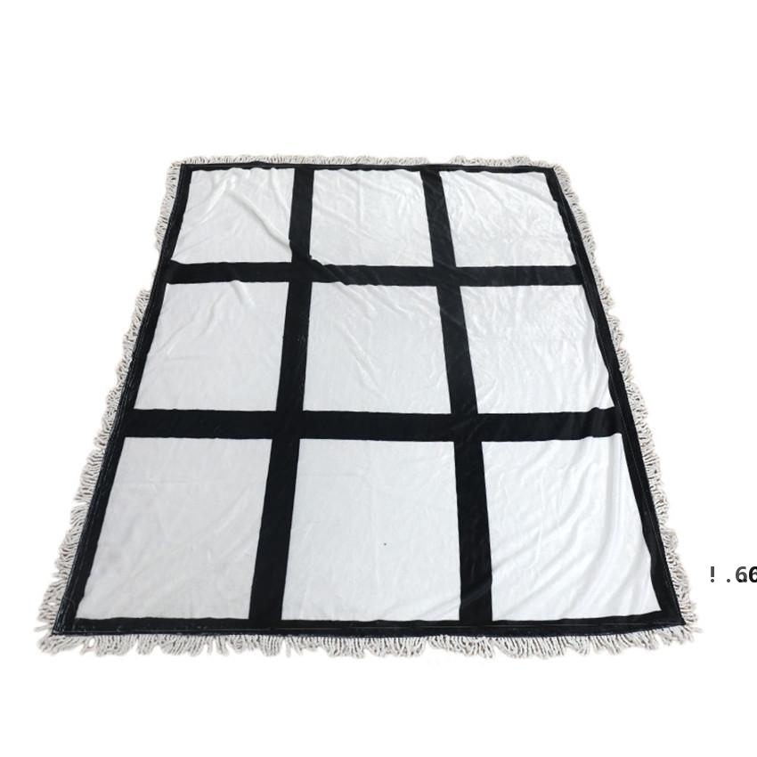 

newSublimation Blanket White Blank Blankets for Sublimation Carpet Square Blankets for Sublimating Theramal transfer Printing Rug EWE6093