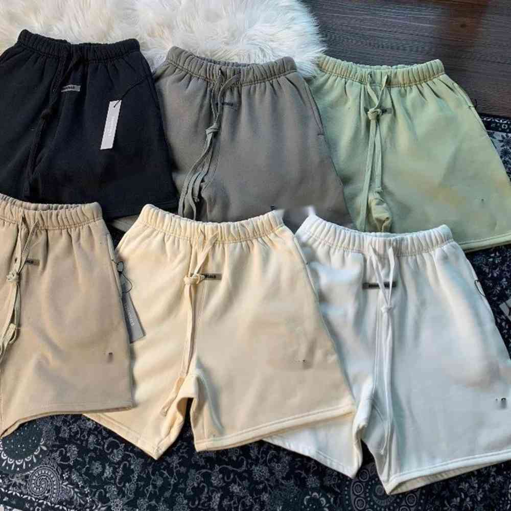 

Men's Shorts ESSENTIALS Reflective Trouses Daily Casual Pants Sport Wear, As pic