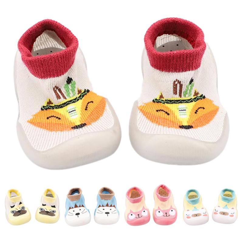 

First Walkers Kawaii Cartoon Baby Girl Boy Shoes Children Kids Girls Boys Breathable Socks Floor Sneakers