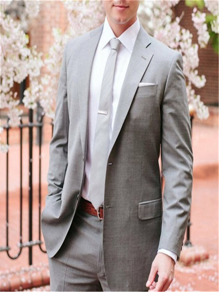 Costumes Hommes Blazers Gris combiné avec ER Vêtements Modèles manteau Pants de Men Classique Slim Coupe Moderne Blazer Blazer Mariage Mariage Ma