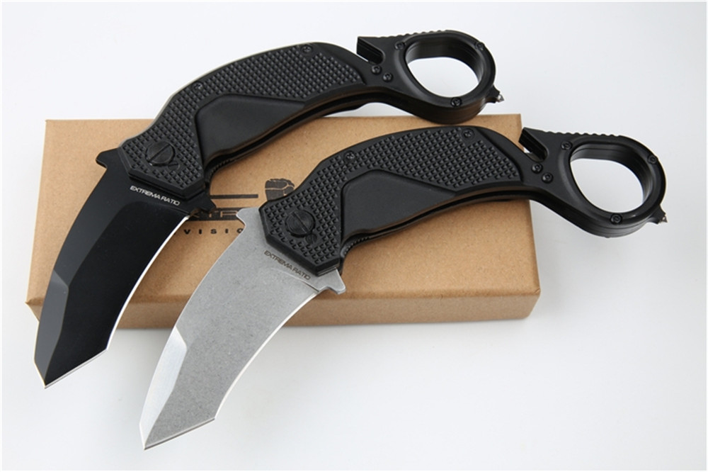 

High hardness outdoor camping claw knife N690 blade double action edc hunting tactical folding pocket tool