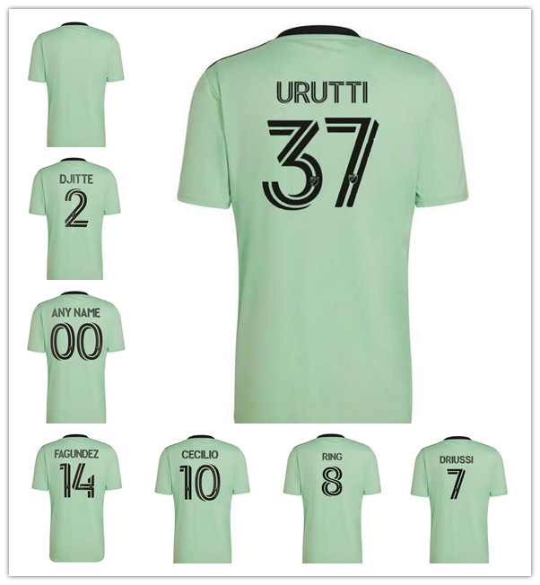 

2022 2023 MLS Austin FC SOCCER JERSEY AWAY blue 22 23 Djitte Driussi Ring Cecilio Fagundez URUTTI football shirts uniform top thailand FANS VERSION
