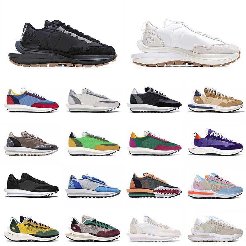 

Top Fashion Sneakers 2021 Sacais Running Shoes LDV Waffle Mens Women Pegasus Vaporwaffle Sail Black Gum Pure Platinum Tennis Sports 36-45, C39 black white 36-45