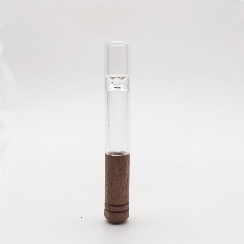 

Factory5IXWSmoking Latest Filter Portable Wood Innovative Design Glass Handpipe Handle Mouthpiece Dry Herb Tobacco One Hi