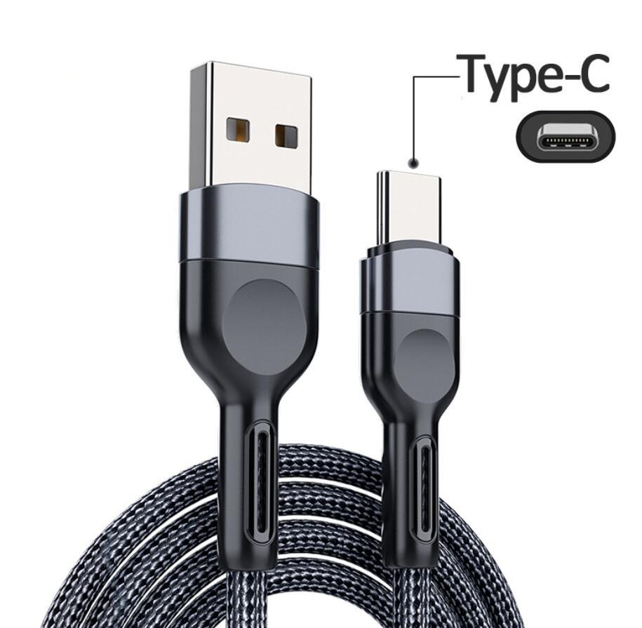 

USB Type C Cables For Samsung huawei Xiaomi 3A Fast Charging Cable Mobile Phone Charger USB-C Data Wire Cord 2m 1m baseus, Mixed color