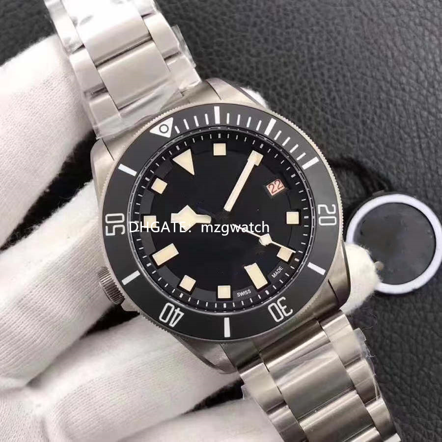 

XF Men's Left-handed wrist watch Automatic machine 2824 movement Size 42 mm Whole body titanium Buckle spring trimming, As shown