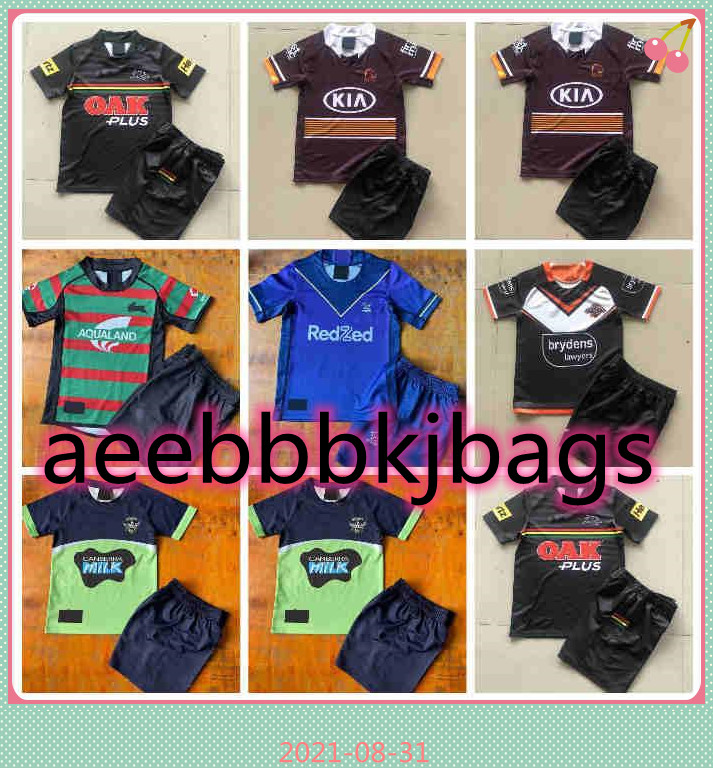 

WESTS TIGERS Rugby Jerseys Kids kit 2021 22 Brisbane Broncos Penrith Panthers CANBERRA Assaulter child nrl league, Black