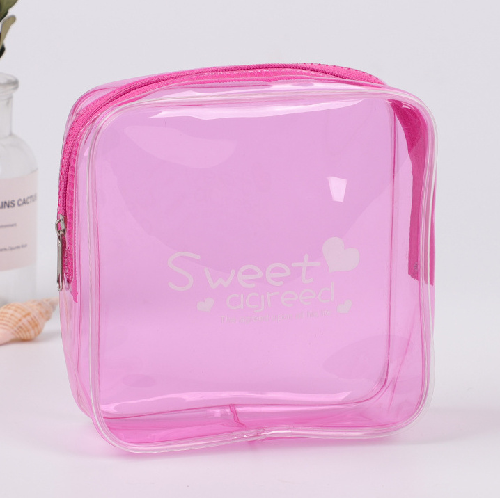 

HBP2019PVC transparent cosmetics packing box customized EVA cosmetics packing box out of the portable cosmetic bag