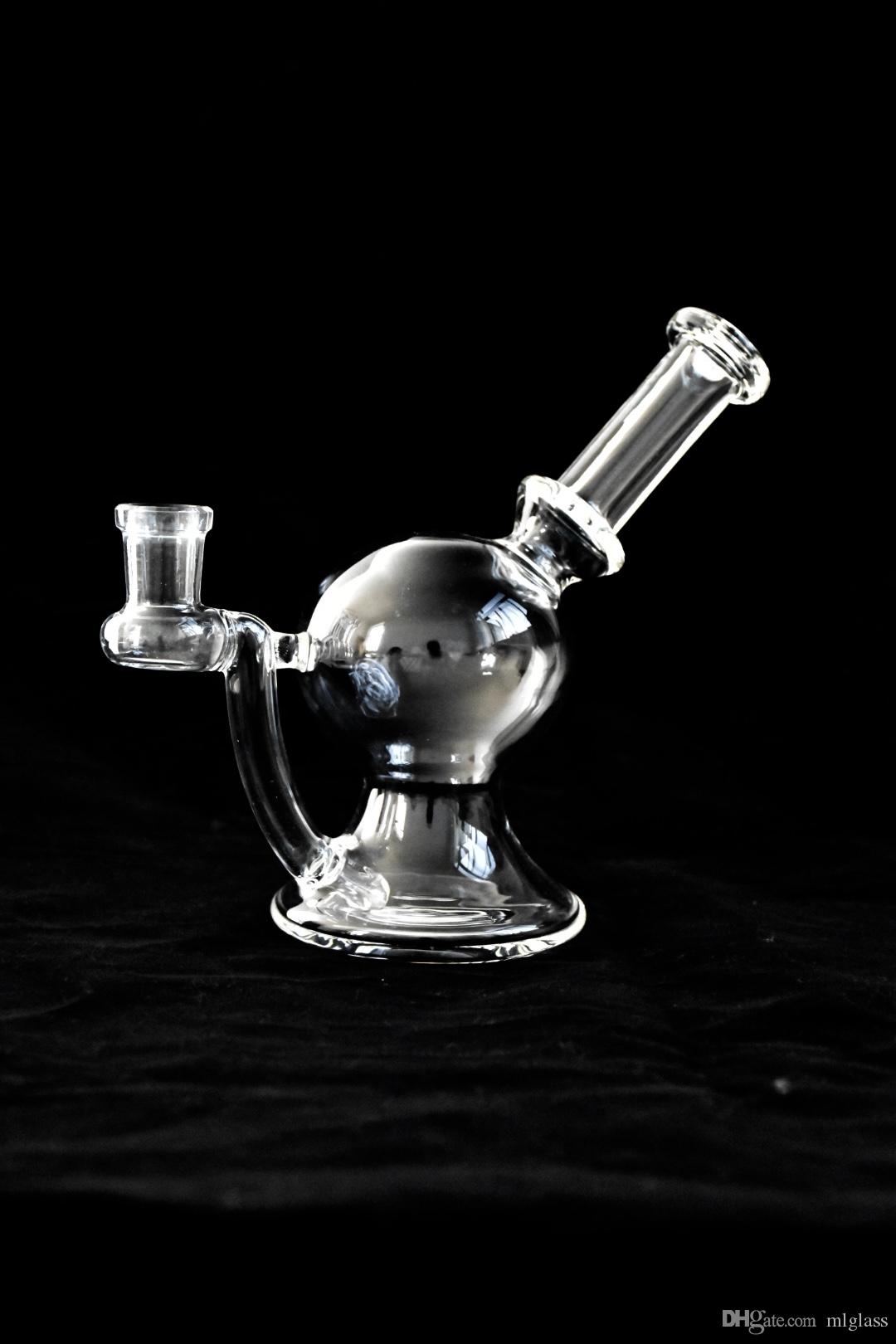

Transparent round glass hookah, oil rig bong, Christmas gift welcome to order