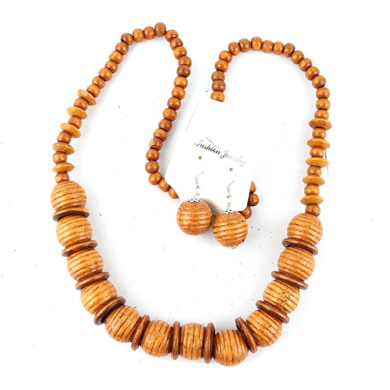 

Chokers Est Handmade African Wooden Beads Necklace