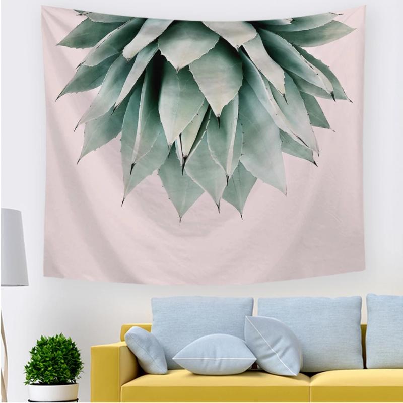 

Tapestries Tropical Plant Tapestry For Living Room Bedroom Wall Decor Leaves Printed Hanging Fabrics SmallSize