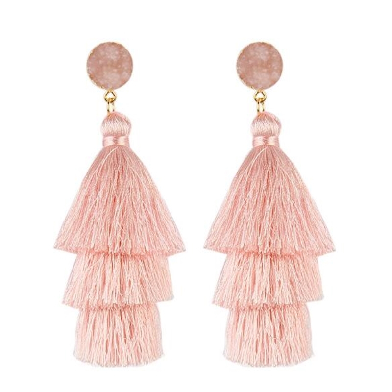 

Fashion bohemia long tassel earring for women