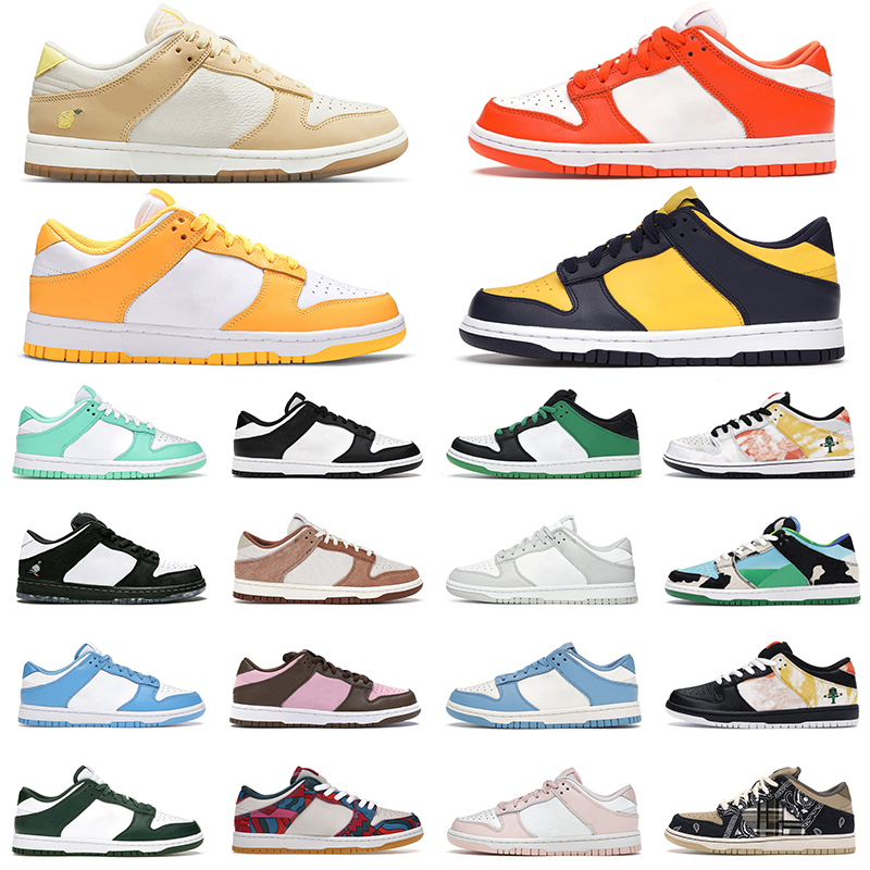 

2021 men women running shoes low Grey Fog Green Glow Michigan Kentucky White Black Bordeaux Cactus Jack Cherry Chicago mens trainers outdoor sports hiking sneakers, Color#1