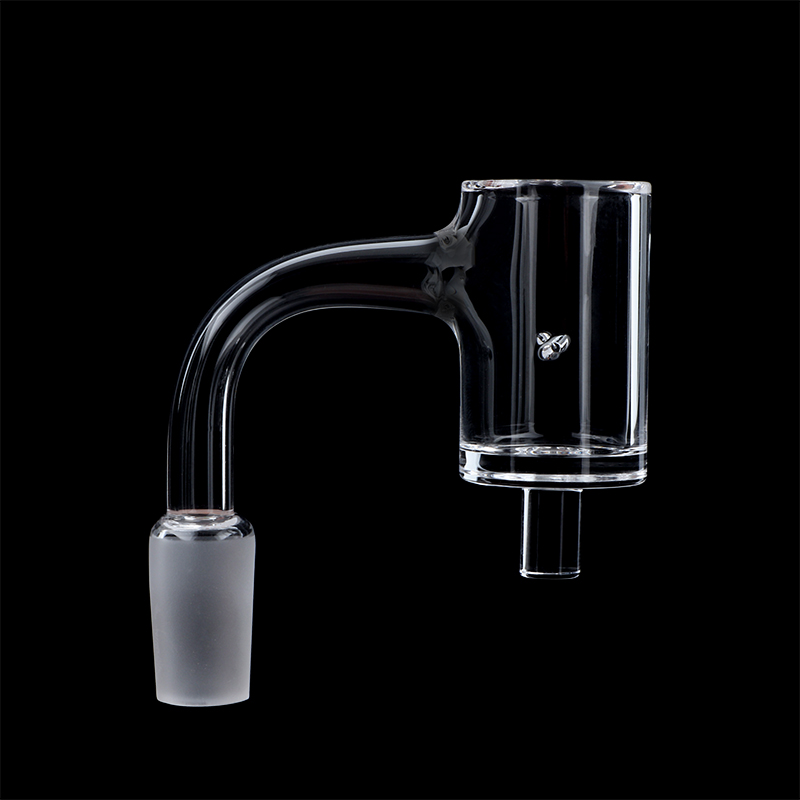 

Fully Weld Beveled Edge Quartz Enail with Metal Retainer Clip Smoke 14mm Quartz Banger For Water Pipes Rigs