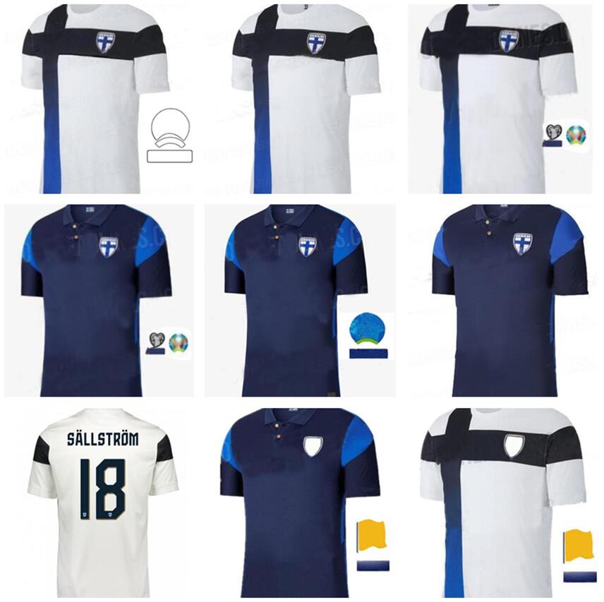 

20-21 Finland Soccer Jersey Pukki Skrabb Raitala Lod Shirt Mens Home Away Short Sleeve Football Uniform, Brown