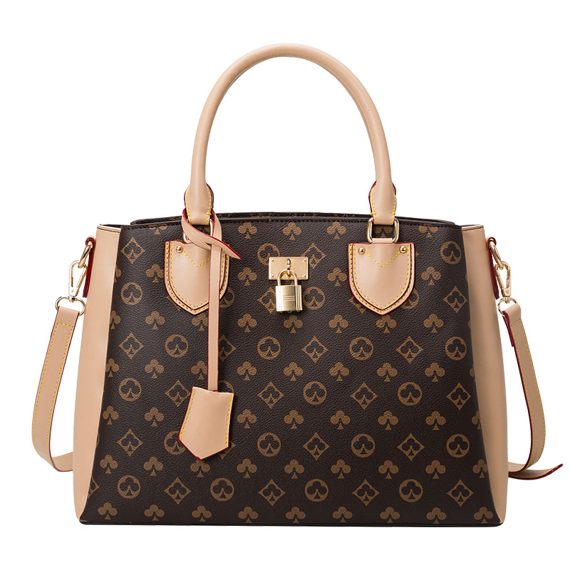 

High quality New printing trend handbag with logo single shoulder diagonal cross bag contrast color Diana bags document briefcase Cross body Bag made in China, Size:36×13×26(cm)