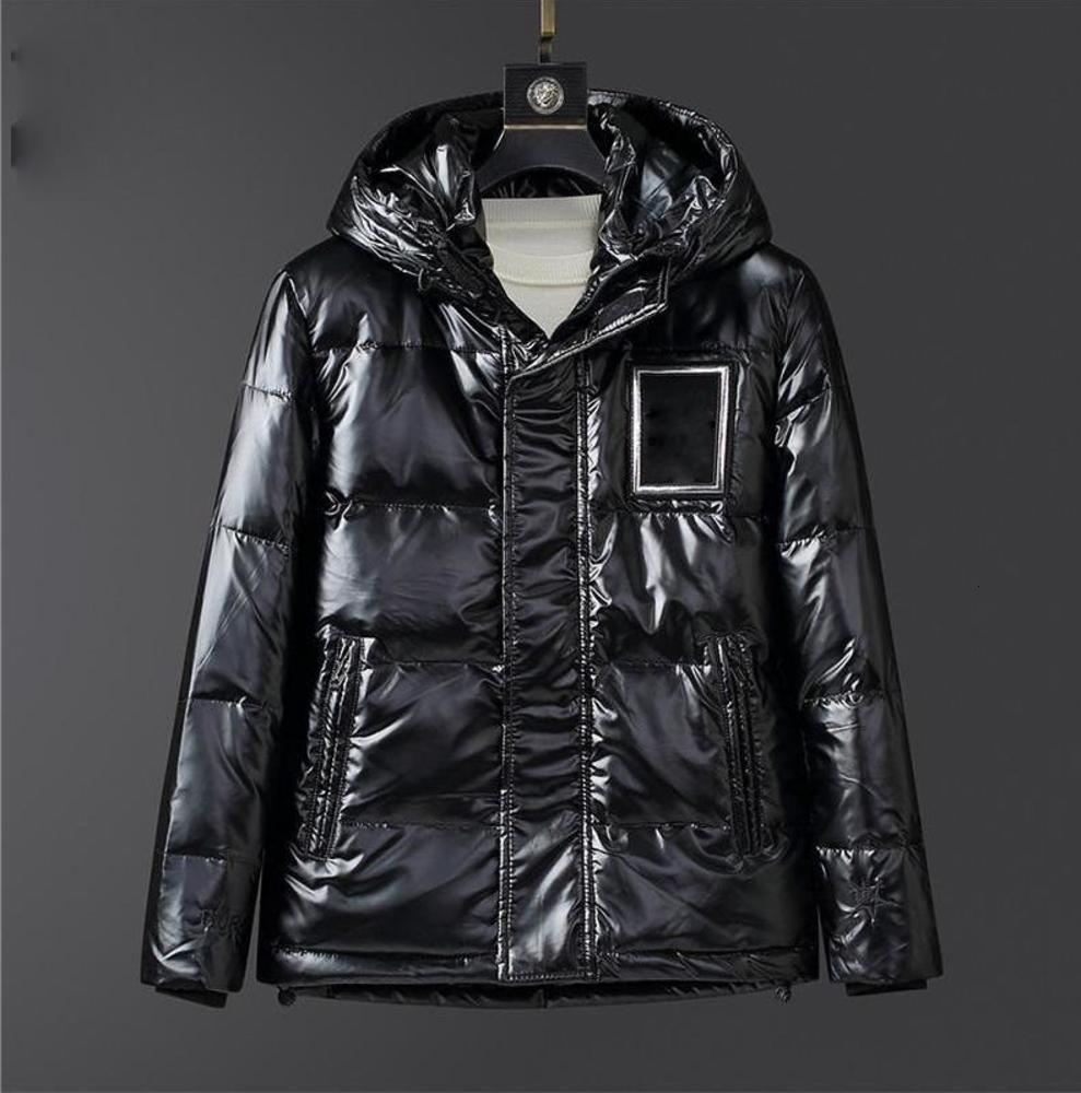 

2021 Fashion Down Jacket Men Outdoor Warm Feather Winter down-filled Hooded Thick Coat Outwear Embroidery Letter black top Parka designer
