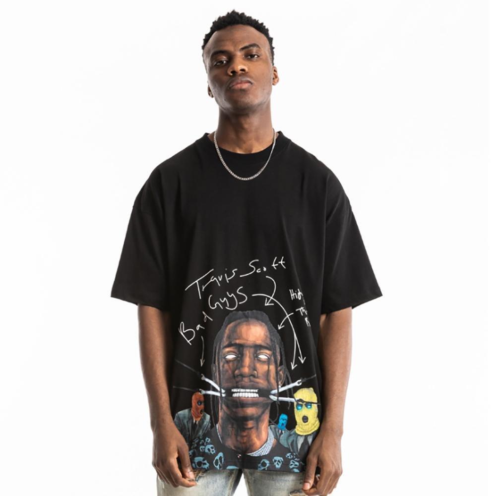 

Men's T shirt 3D Face Digital Printing Hip Hop Street Fashion Street Pullover Retro Round Neck Short Sleeve T Shirt Home Essential Casual Top Sweatshirt Autumn New, Customize