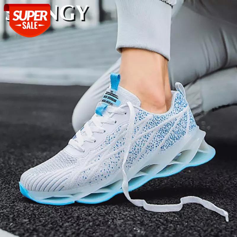 

New High Running Shoes For Men Fabric Sneakers Men Blade Bottom Sports Shoes Good Quality Outdoor Training Breathable Zapatillas #030w