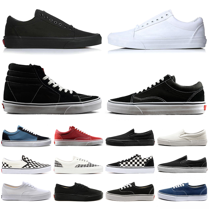 

Old Skool Canvas Shoes Men Women Fear of God Triple White Black Red Blue Fashion Slip on Skateboard Sports Sneakers, #2