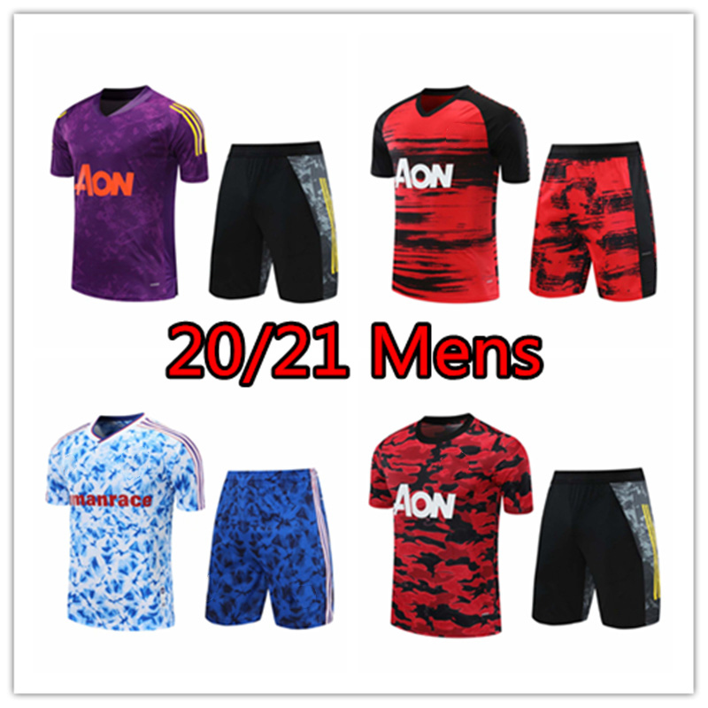 

20 21 man Utd Cavani Fernandes Tracksuits mens polo shirt pogba clothing goalkeeper soccer Rashford football pre match training tshirt, Gray