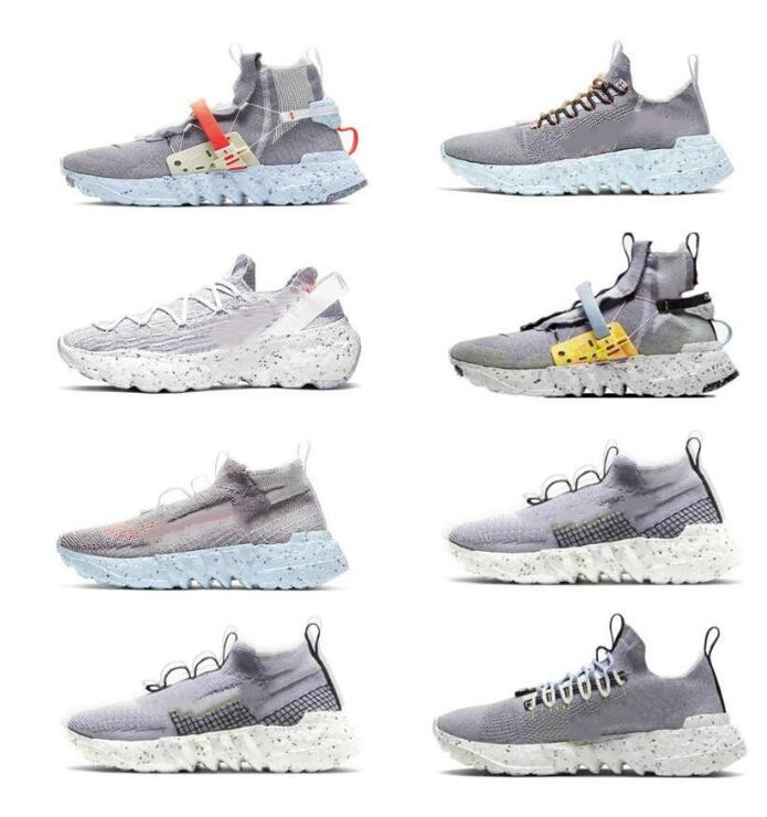 

Eco-friendly Space Hippie zoomx materials Recyclable woven material Mens women designer shoes Gray orange blue Fashion Sports Sneakers N0vs#