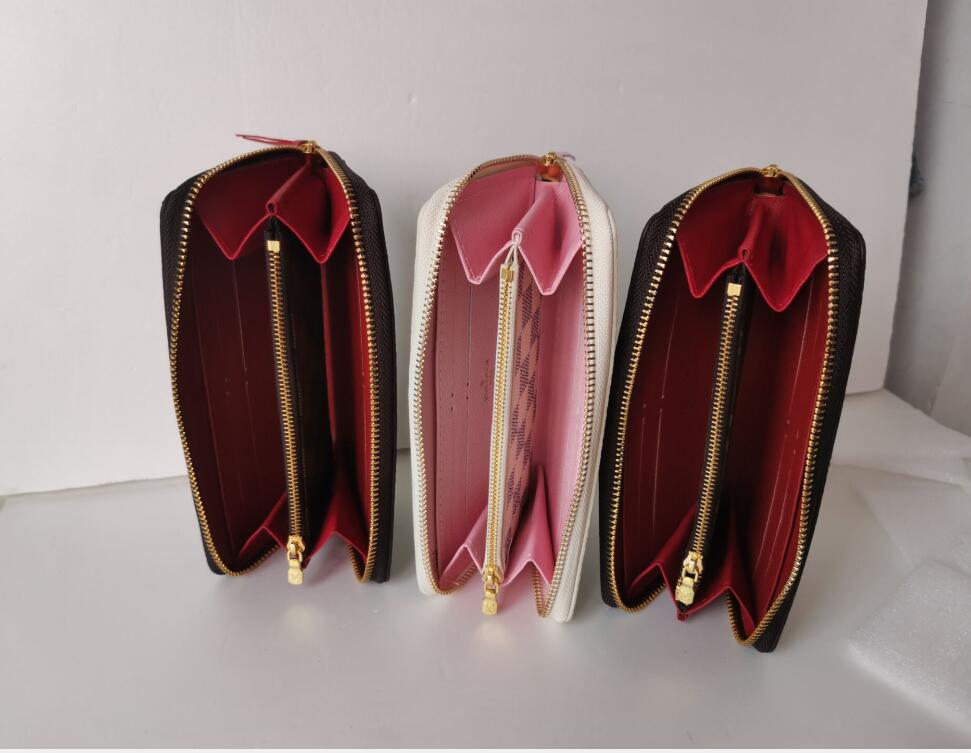 

popular WALLET High Quality Womens Iconic Fashion Long Wallet Coin Purse Holder Brown Waterproof Canvas CLEMENCE M60742-u65, Brown grid/red