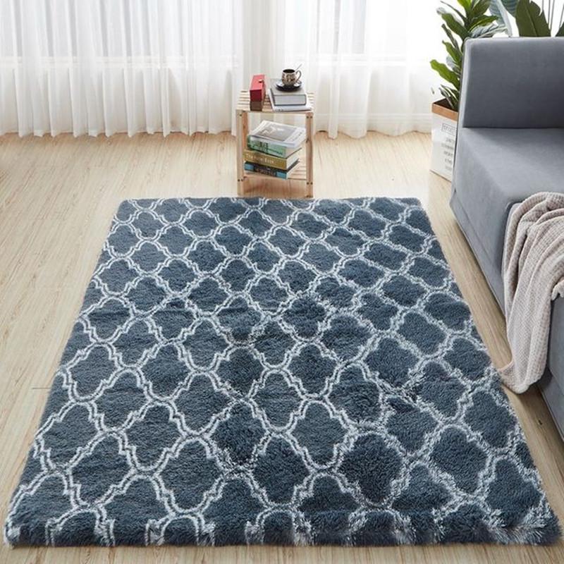 

Carpets Fashionable Personality Design Seven Color Round Decoration Plush Carpet Thick Non Slip Absorbent Yoga Cushion