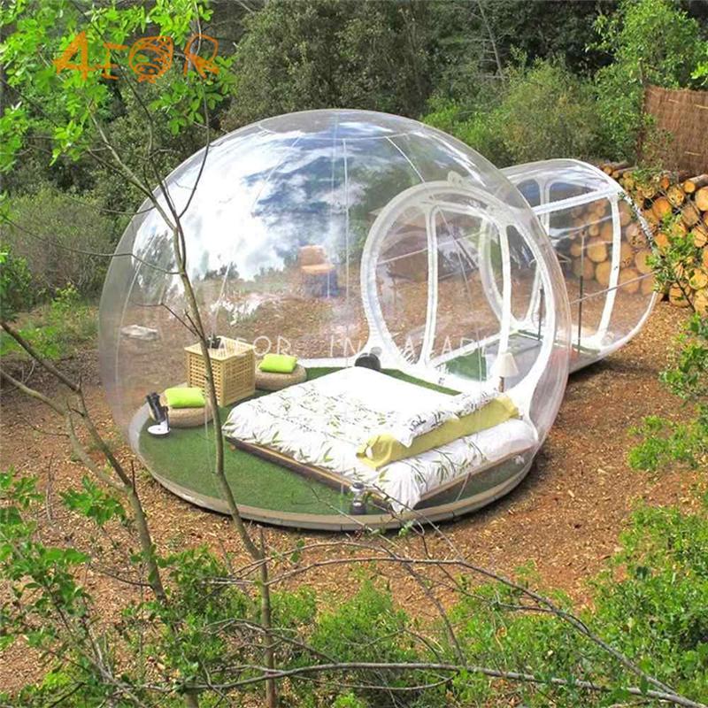

Outdoor sleeping camping igloo tent inflatable clear tent,inflatable bubble hotel