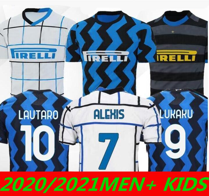 

INTER 2021 soccer jersey LUKAKU MILAN VIDAL BARELLA LAUTARO ERIKSEN ALEXIS HAKIMI 20-21 football shirt, Black;yellow