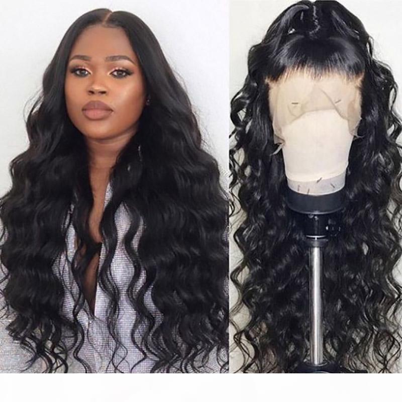

Virgin Brazilian Pre Plucked Natural Wave 360 Swiss Medium Brown Color Lace Frontal Wigs Peruvian Human Hair Wigs With Natural Hairline, Natural color
