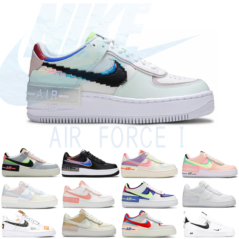 

Nike Air force 1 Airforce AF1 Men Running shoe Utility Pastel Shadow Spruce Aura Pale Ivory Sunshine Sunset Pulse platform chaussures Sneakers 36-45, White hydrogen blue purple 36-40