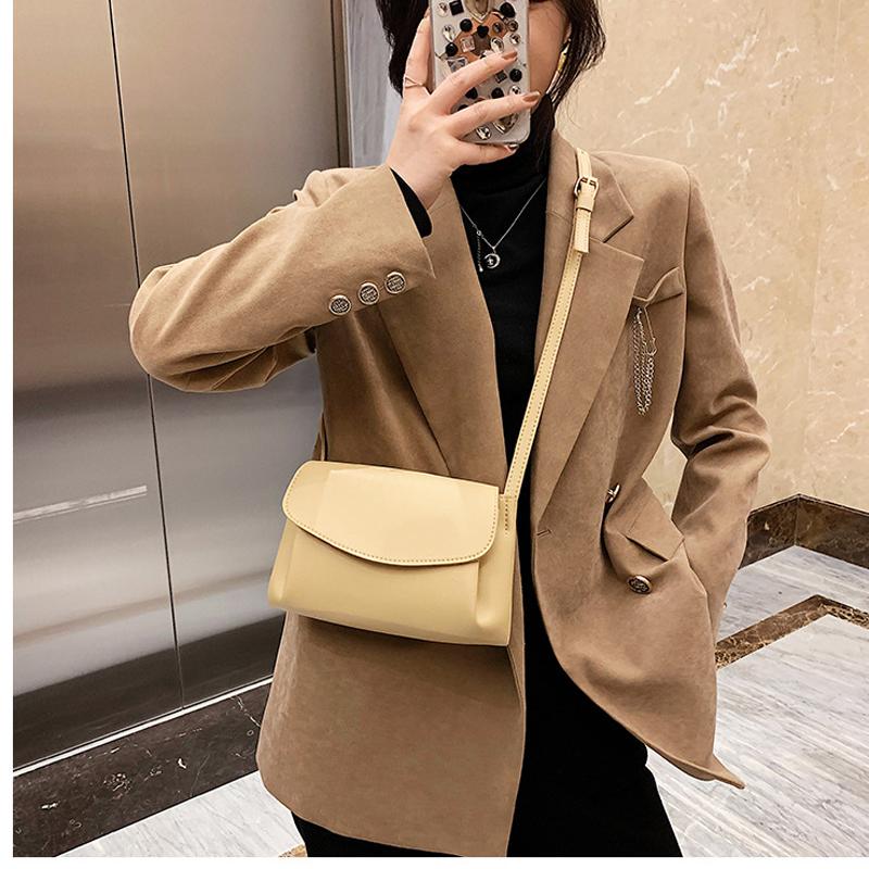 

Women's Bag PU Leather Casual Fashion Messenger Bag 2021 New Wholesale Multi-layer Women's Shoulder, Black