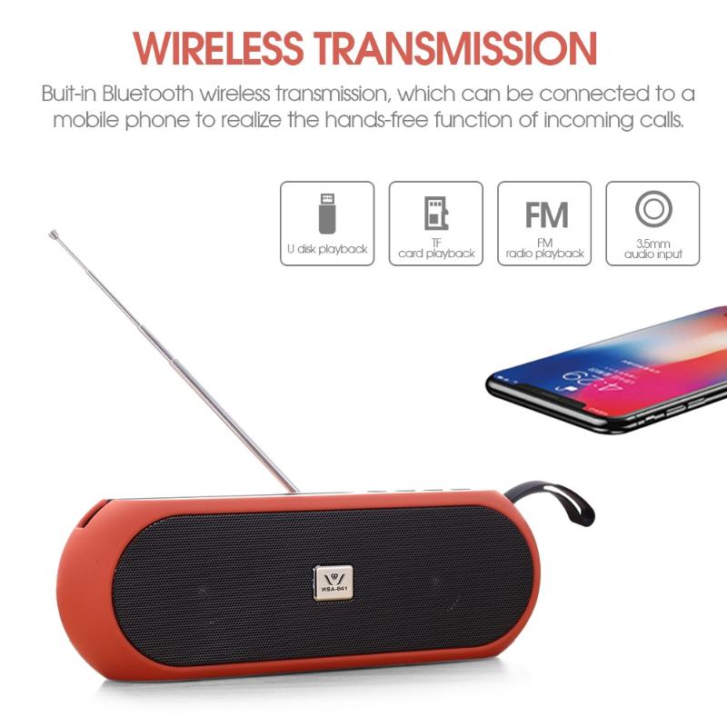 

Portable Speakers SAMTIAN Bluetooth Speaker Wireless Stereo Sound Subwoofer Outdoor Bar Mini Table Louldspeaker Support For TF FM