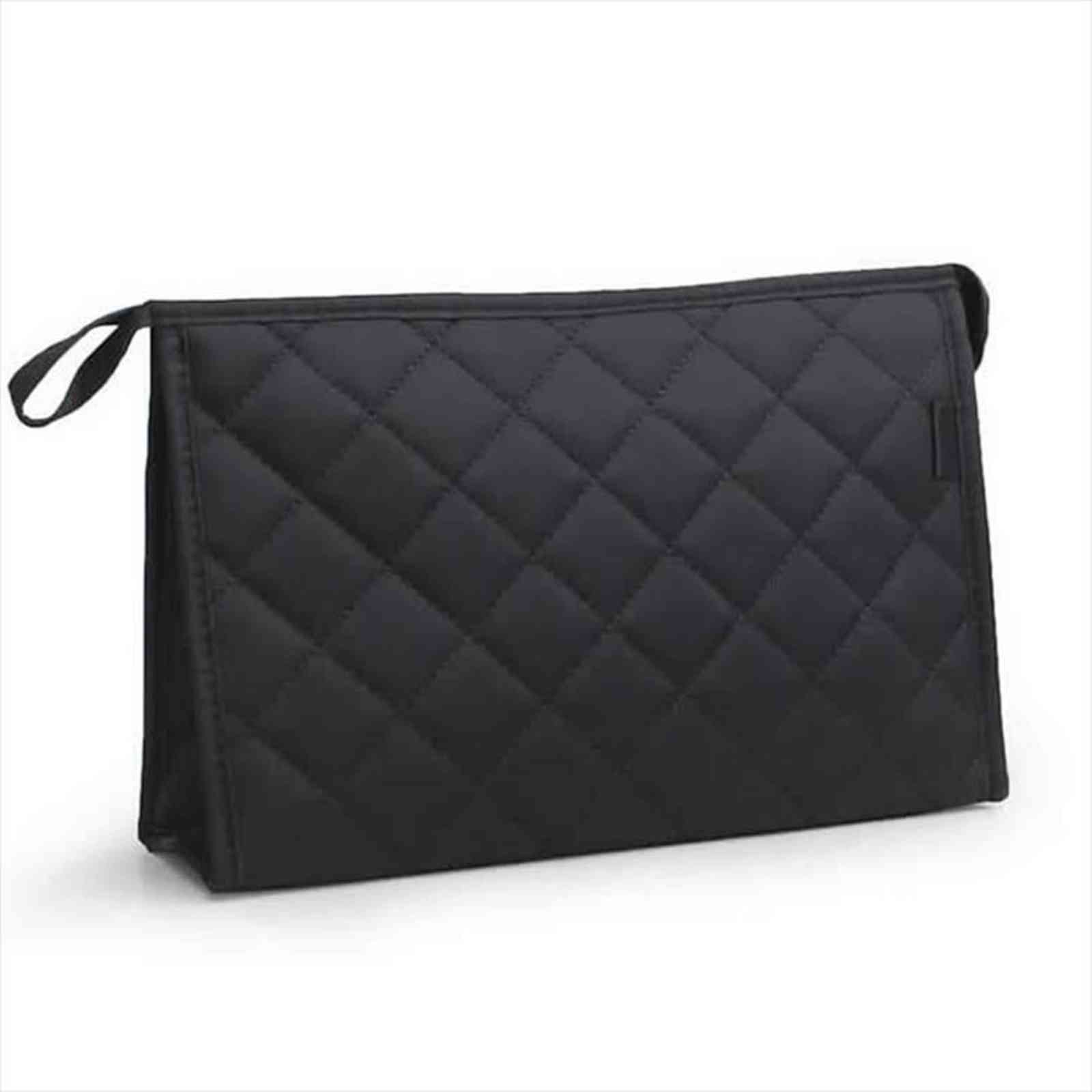 

travel diamond cosmetic fashion lattice bag zipper make up wash kit bags makeup organizer storage beauty women toiletry