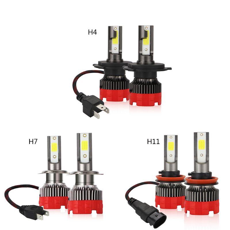 

Car Headlights 1Pair LED H4 H7 H11 Lights Bulbs 10000LM DC9-30V 80W EV18 6000K U1JF