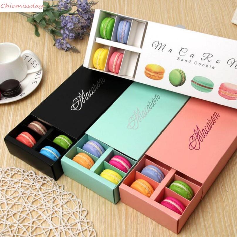 

Macaron Box Holds 12 Cavity 20*11*5cm Food Packaging Gifts Paper Party Boxes For Bakery Cupcake Snack Candy Biscuit Muffin Box
