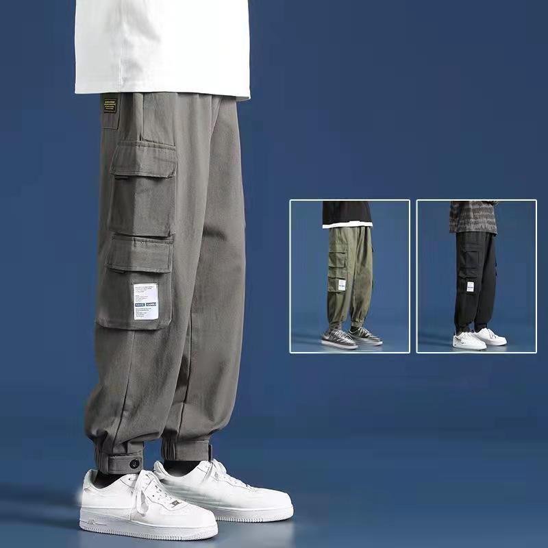 

Men's Pants Cargo Men Streetwear Plus Size Black Joggers Male Casual Thermal Trousers Clothing Sports S-5XL