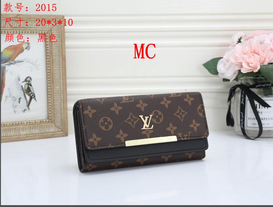 

wholesale new classic ladies long wallet for women multicolor coin purse card holder package Organizer wallet ladies zipper wallet pocket V9, Red;black