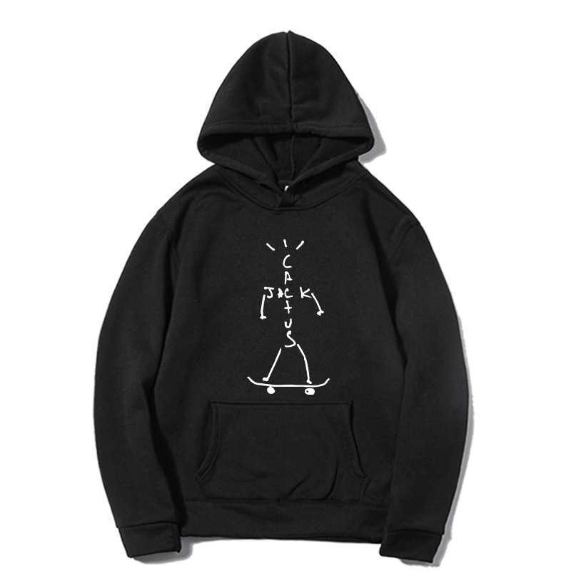 

2021 cactus Jack McDonalds signature hip hop trendy men's sweater, Black