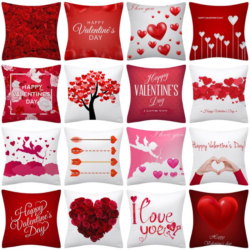 

Cushion/Decorative Pillow European American Valentine's Day Pillowcase Home Holiday Party Decoration Cushion Cover Love Seat Parisdecoration, 11