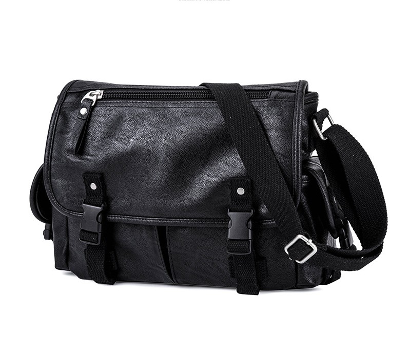 

Men's bag luxurys Leather Business Handbag Laptop Casual Large Shoulder Vintage Women Messenger Bags Luxury Bolsas, Black