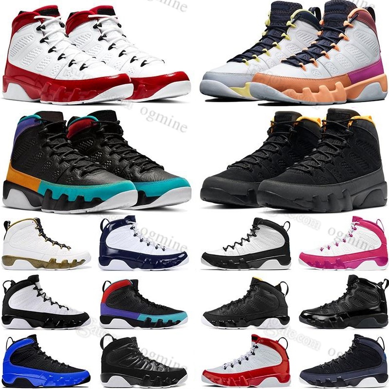 

2022 with box Basketball Shoes 9 Mens Dark Charcoal University Gold Racer Blue Dream It Do 9s Gym Red Raging retro Bull White Black Grape sneakers 36-47, Hello