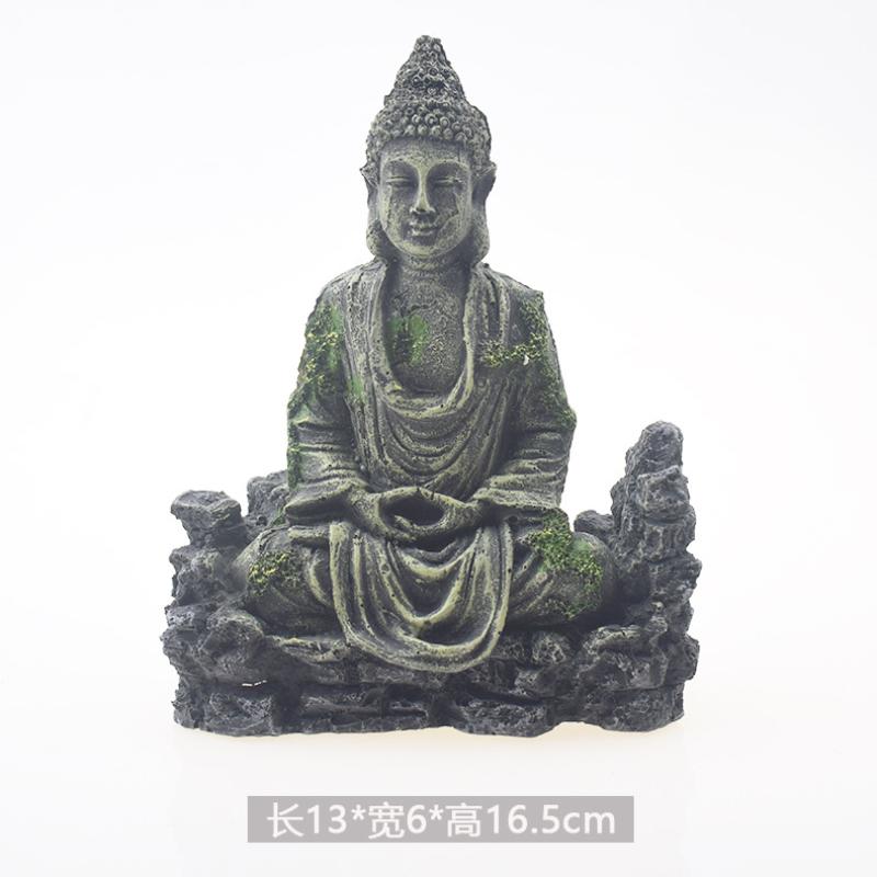 

Decorations 2 Style Fish Tank Aquarium Decor Ancient Buddha Lighthouse Statue For Ornament Accessories