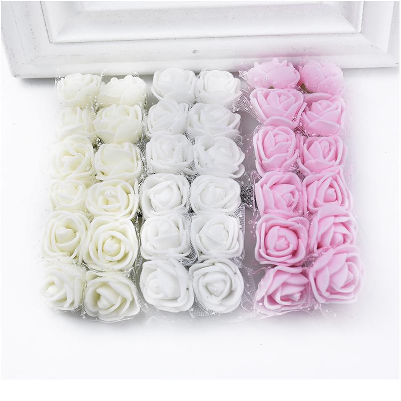 

144pcs Mini Teddy Bear Of Roses Foam Pompons Vases For Home Decor Wedding Christmas Decorative Wreath Cheap Artificial qylNjW, See options