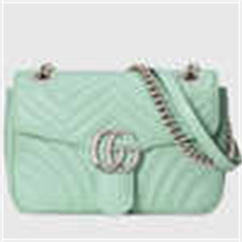 

443497 spring and summer new style mint green chain bag handbags iconic handles shoulder bags totes cross bod