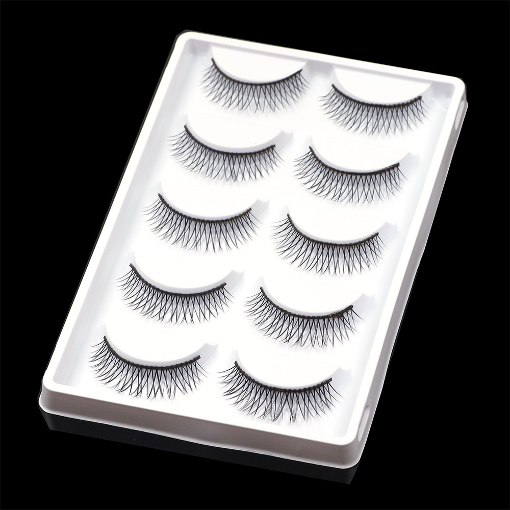 

5 pairs 3D Mink Reusable False Eyelashes Hair Strip False Eyelash Makeup Long Individual Eyelashes Lashes Extension