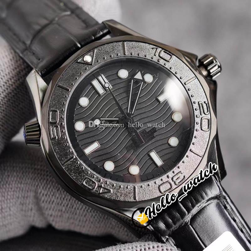 

43.5mm Dive 300m 210.92.44.20.01.003 Texture Dial Automatic Mens Watch Date PVD Cool Black Steel Case Leather Strap Sport Watches HWOM Hello_Watch G28c(3), Waterproof service